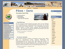 Tablet Screenshot of foehr-info.de